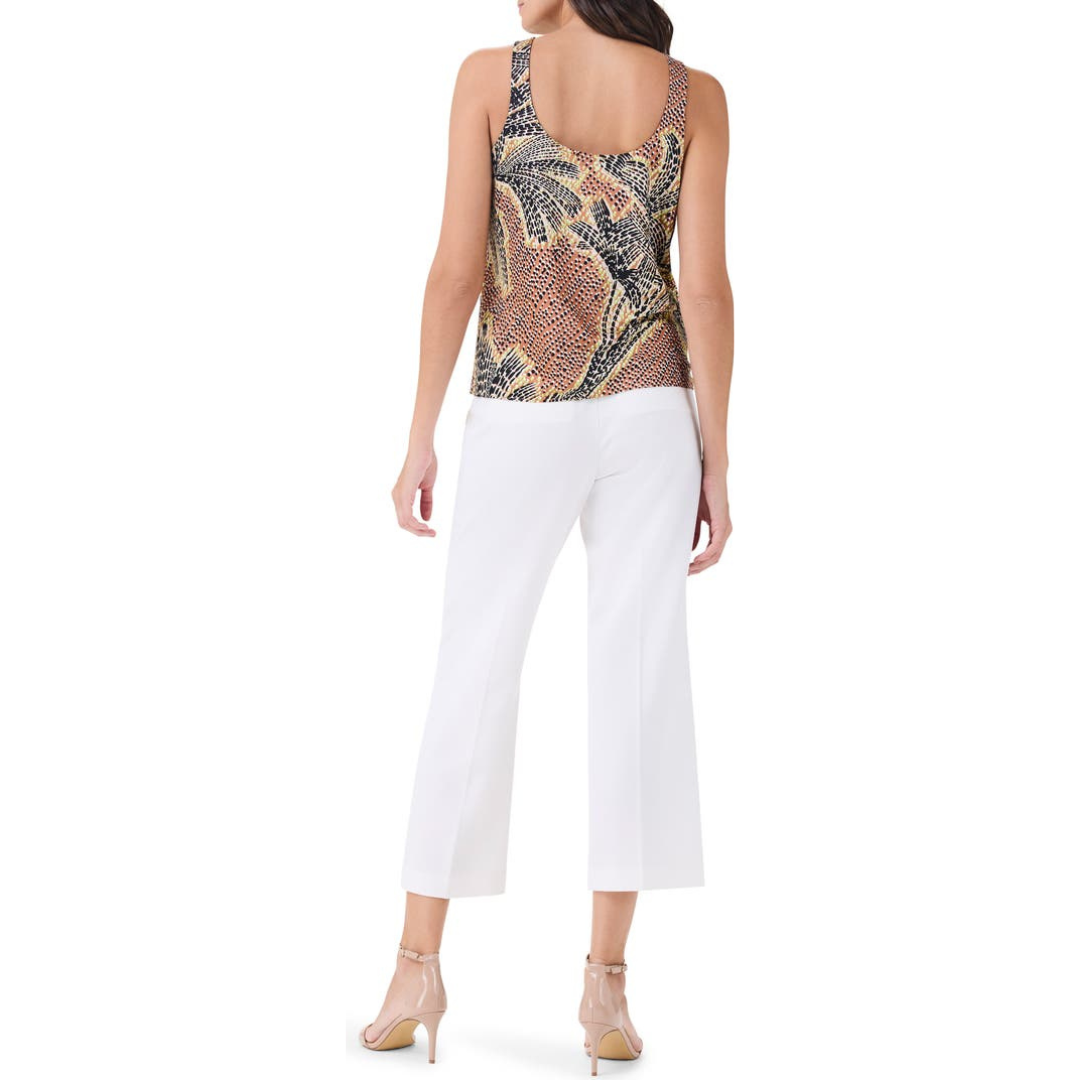 NIC + ZOE Dotty Palm Printed Knit Tank