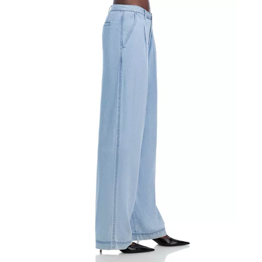 Generation Love Effie Wide-Leg Pleated Denim Pants
