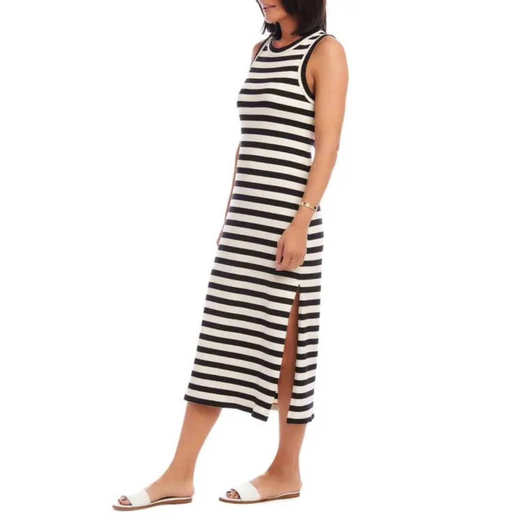 Karen Kane Striped Rib Midi Tank Dress
