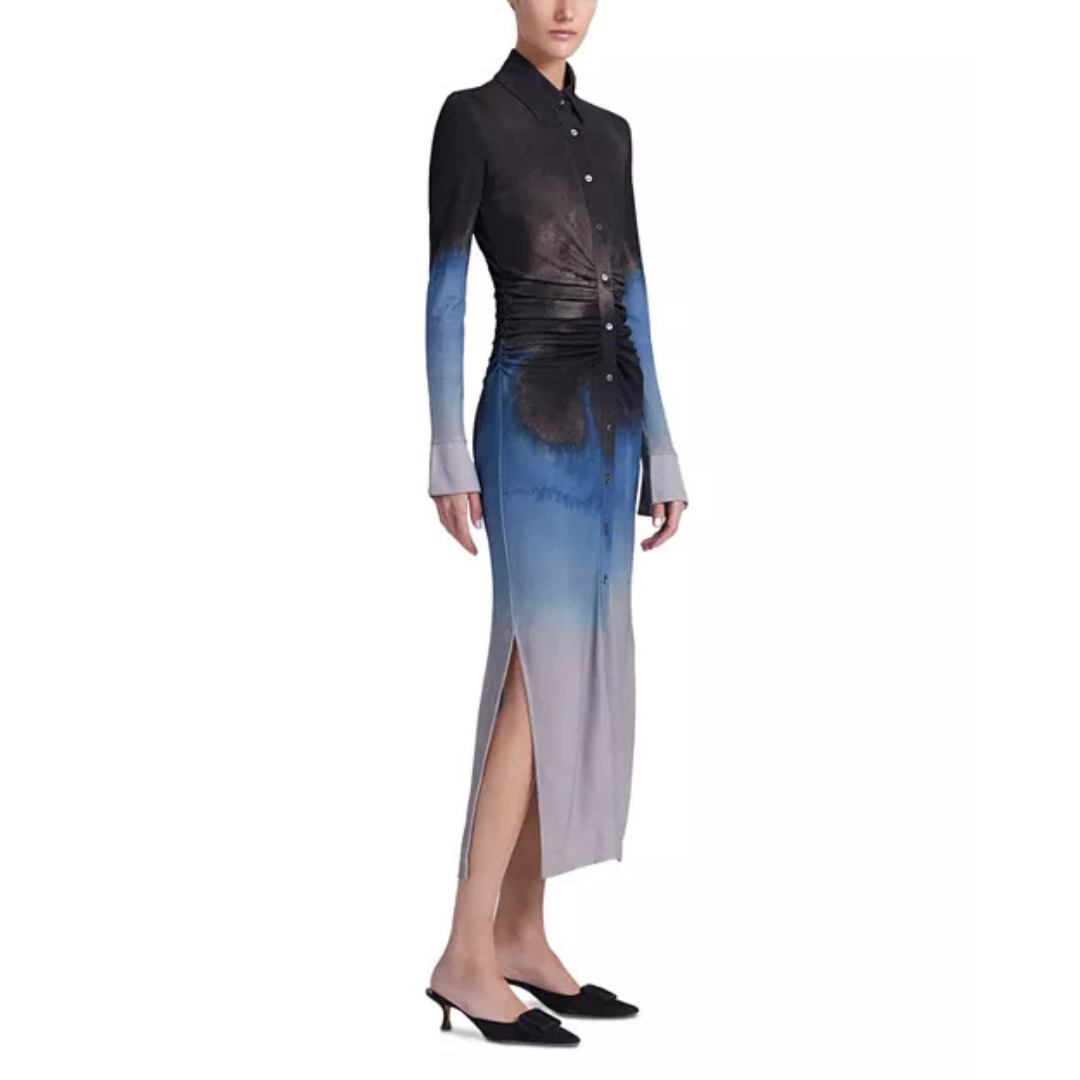 Altuzarra Claudia Dress – Ombré Ruched Midi