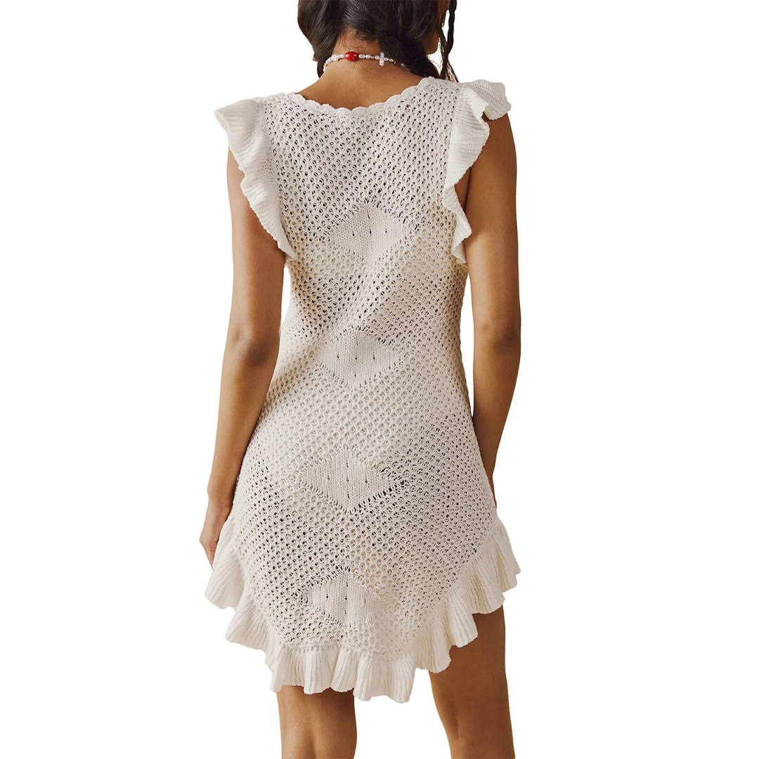 Free People Free-est Mykonos Mini Crochet Dress