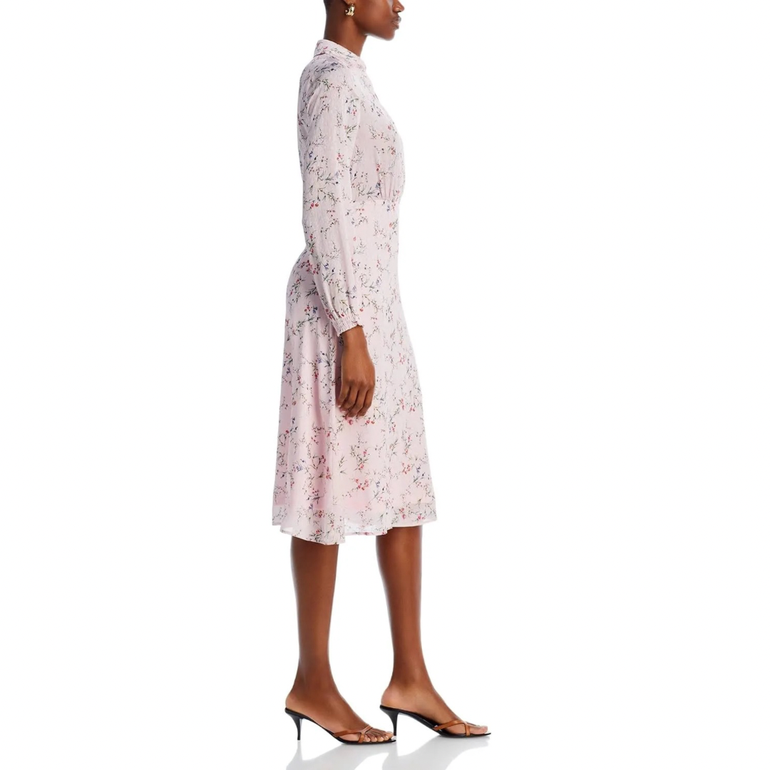 KOKO + MASON Floral Long Sleeve Midi Dress