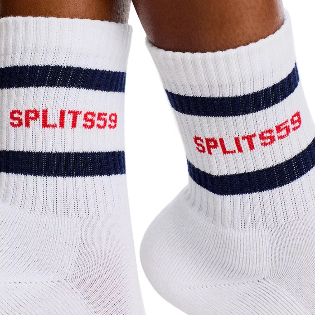 Splits59 Logo Stripe Quarter Socks