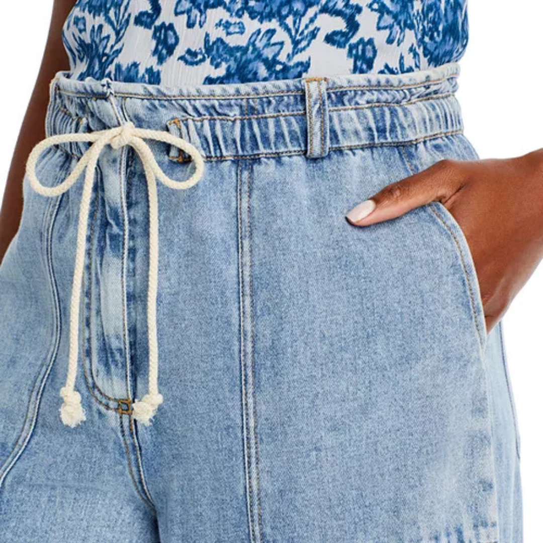 Rails Ryan Drawstring Wide Leg Jeans