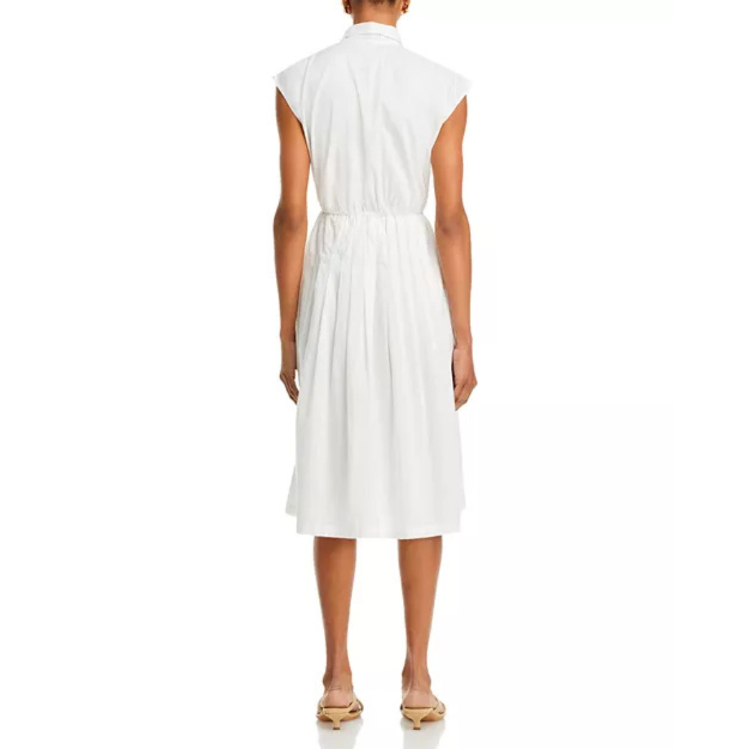 ATM Anthony Thomas Melillo Cotton Voile White Shirt Dress