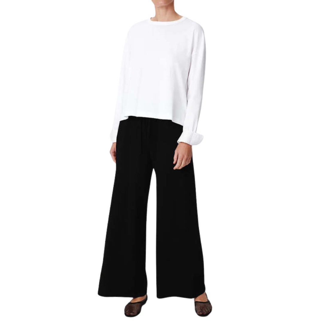 ATM Satin Wide Leg Pull-On Pants