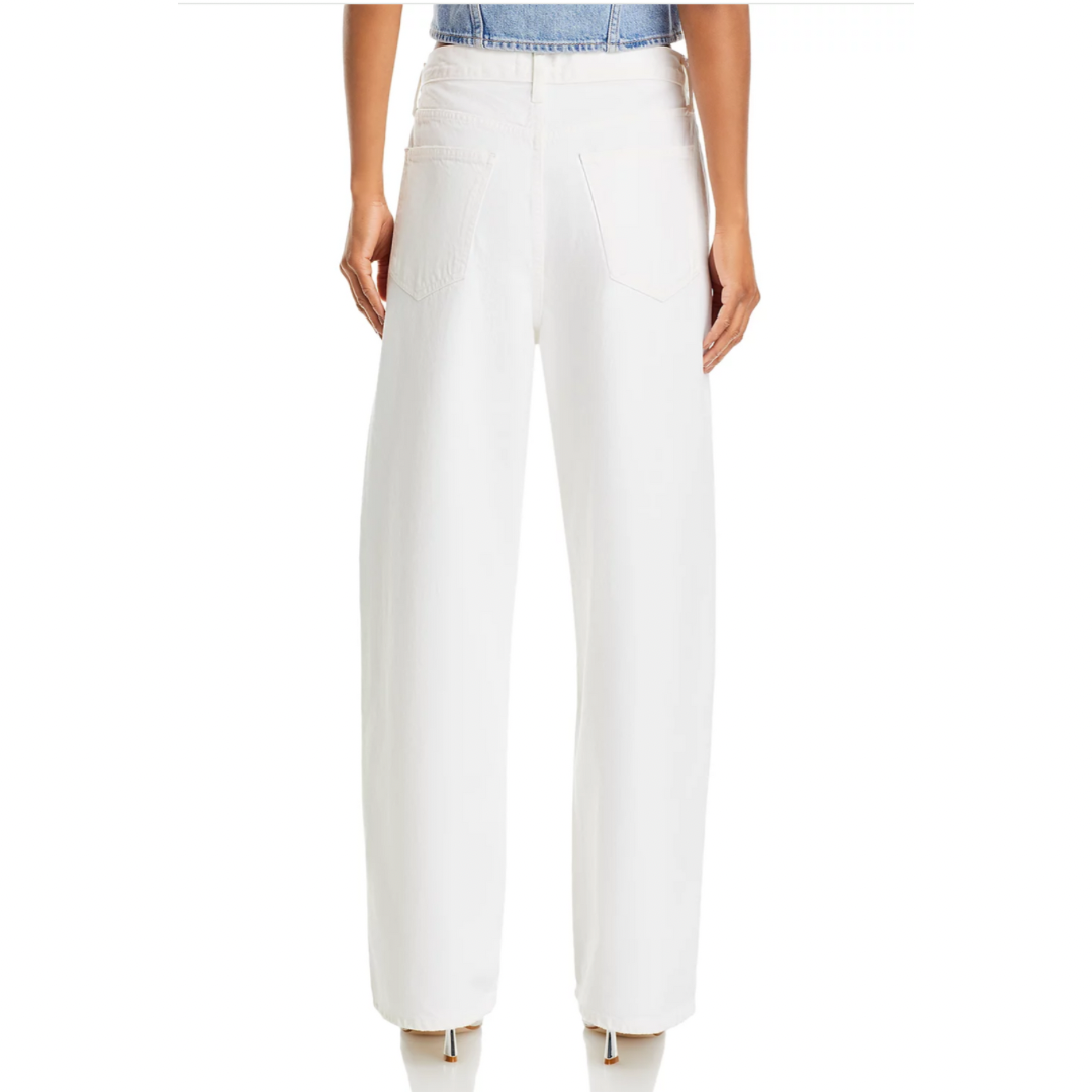 AGOLDE Low Slung Baggy Jeans in White