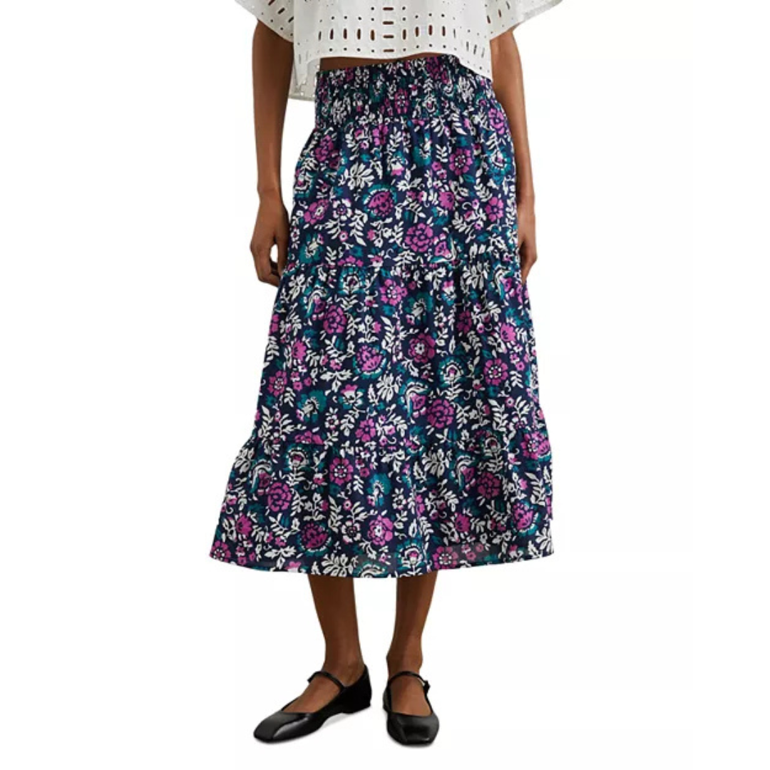 Rails Edina Tiered Floral Maxi Skirt