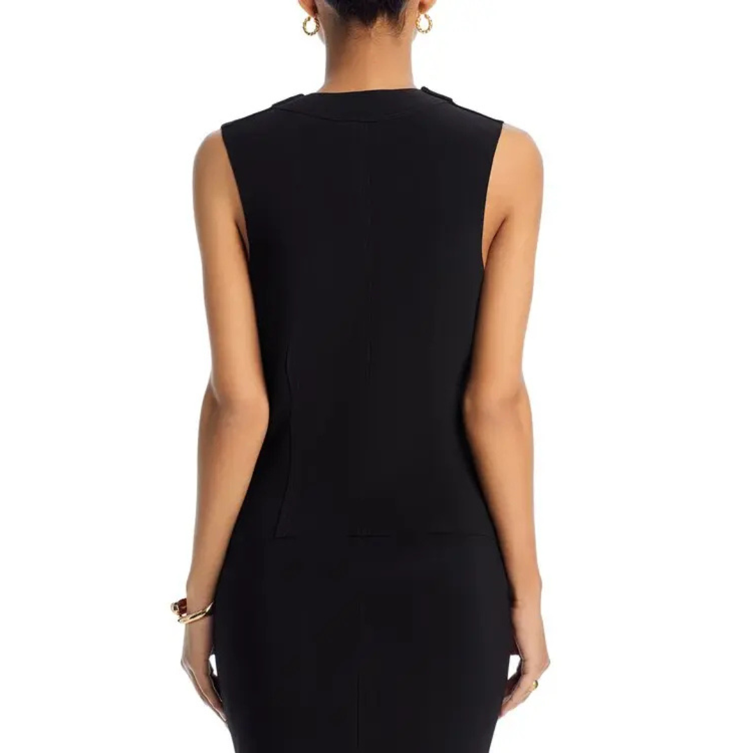 Norma Kamali Notch Lapel Vest