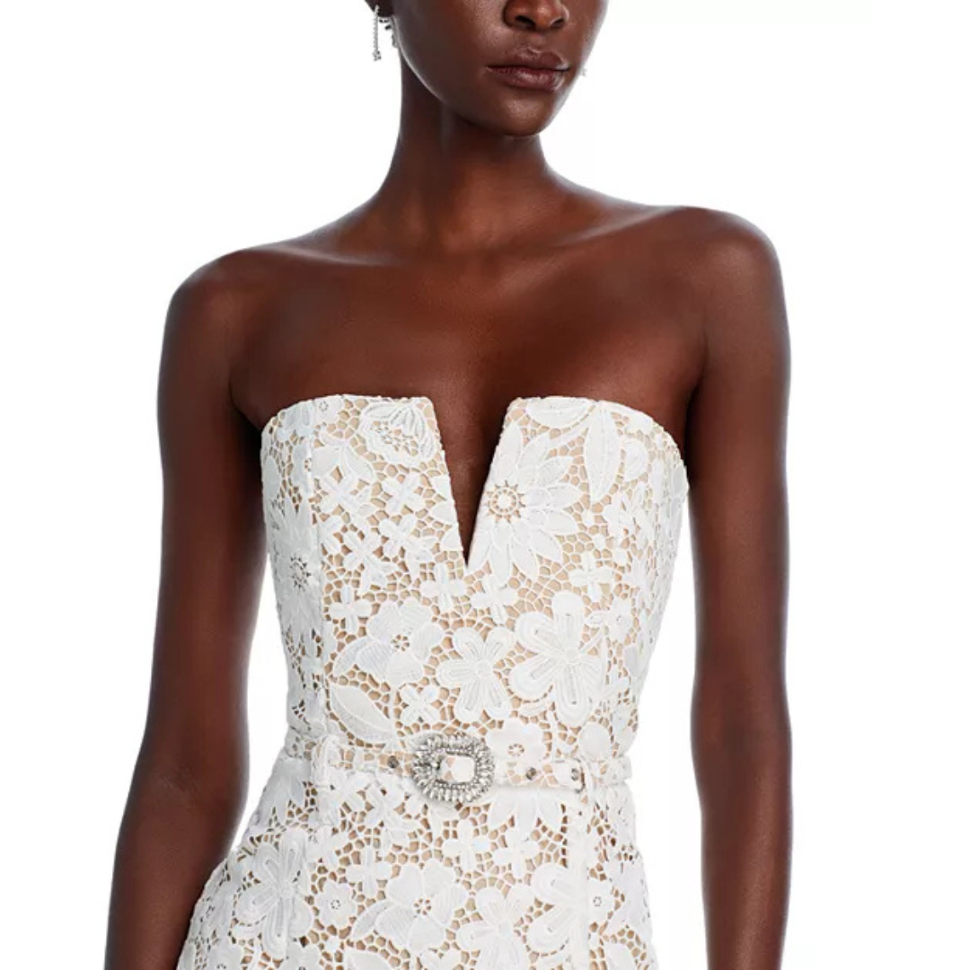 Generation Love Milette Strapless Lace Midi Dress