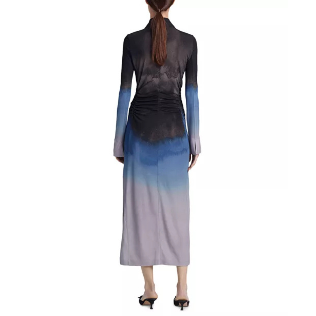 Altuzarra Claudia Dress – Ombré Ruched Midi