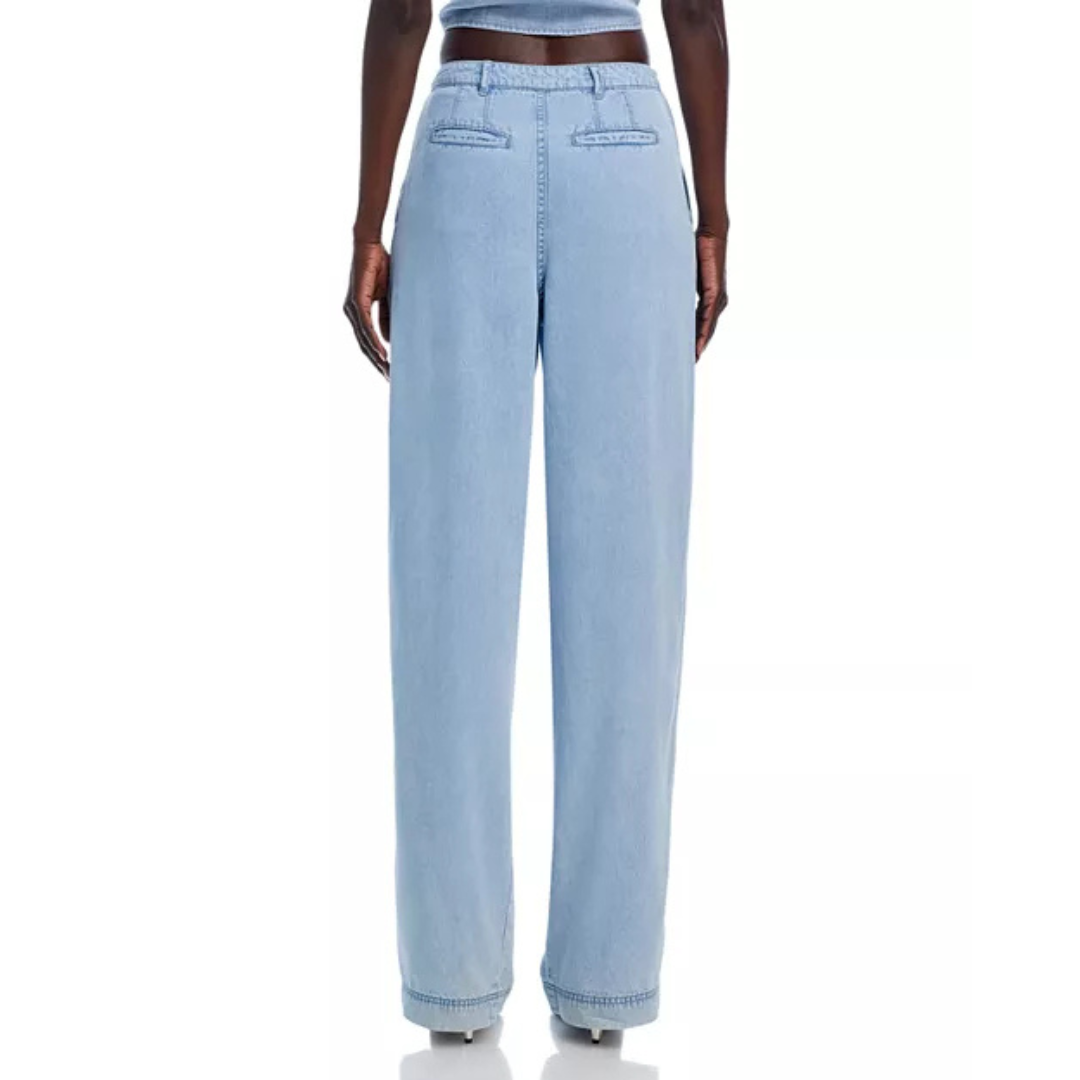 Generation Love Effie Wide-Leg Pleated Denim Pants