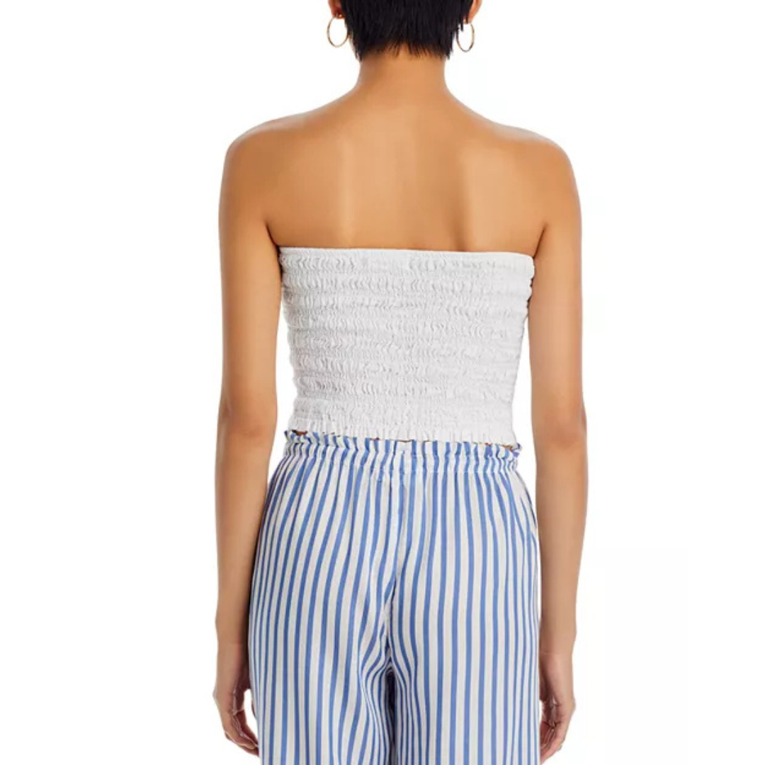 Bella Dahl Smocked Linen Tube Top