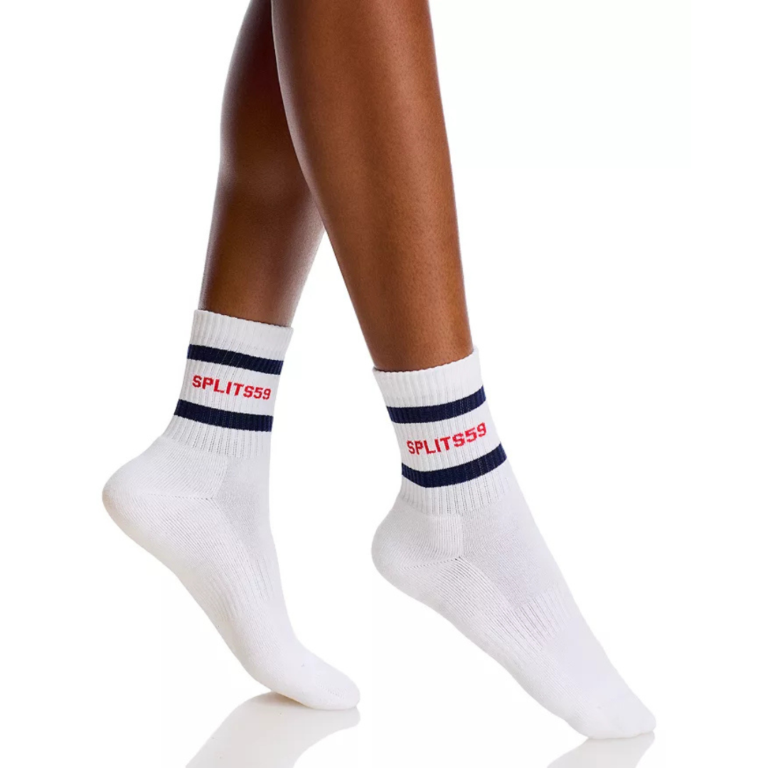 Splits59 Logo Stripe Quarter Socks