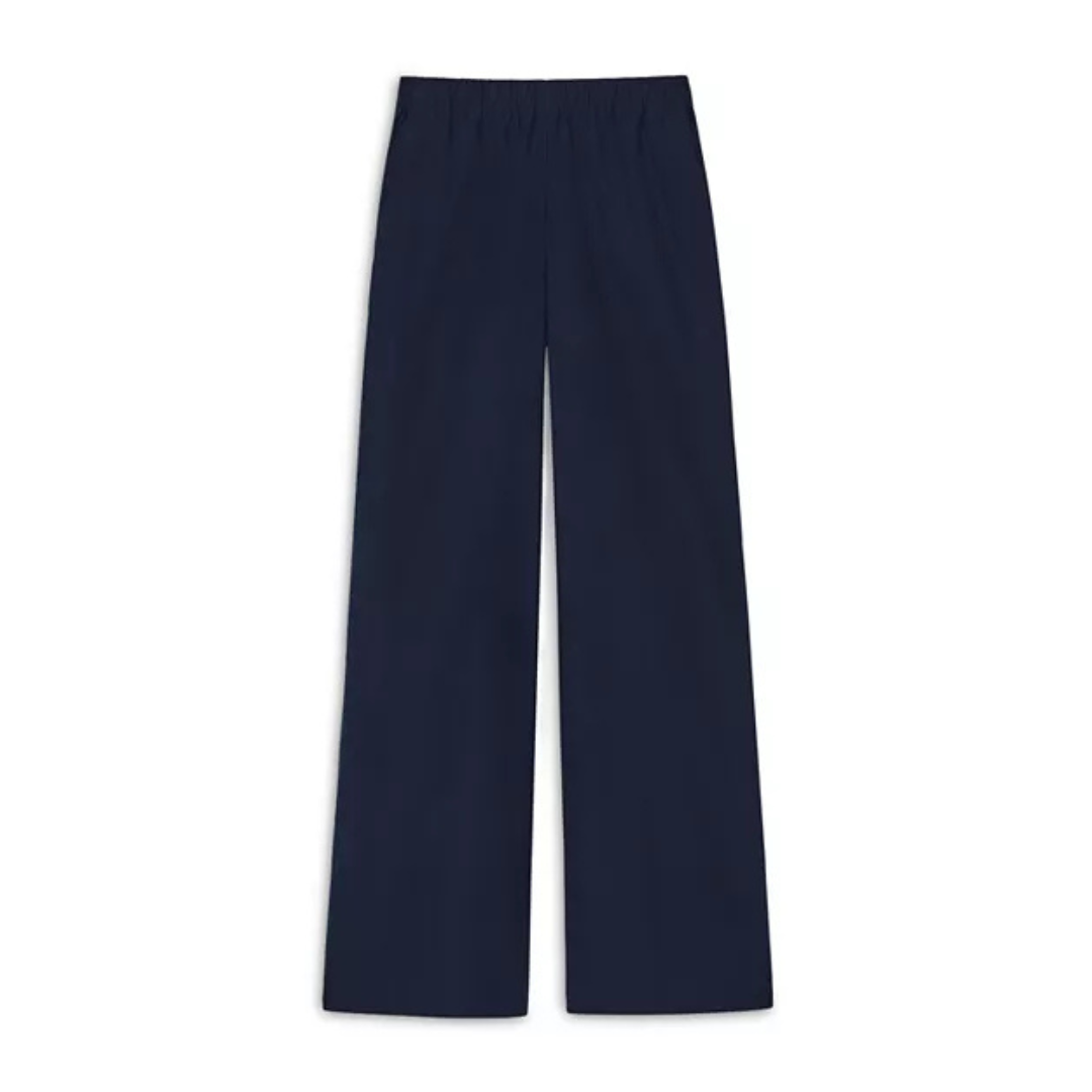 Lafayette 148 Riverside Wide-Leg Cotton Pants