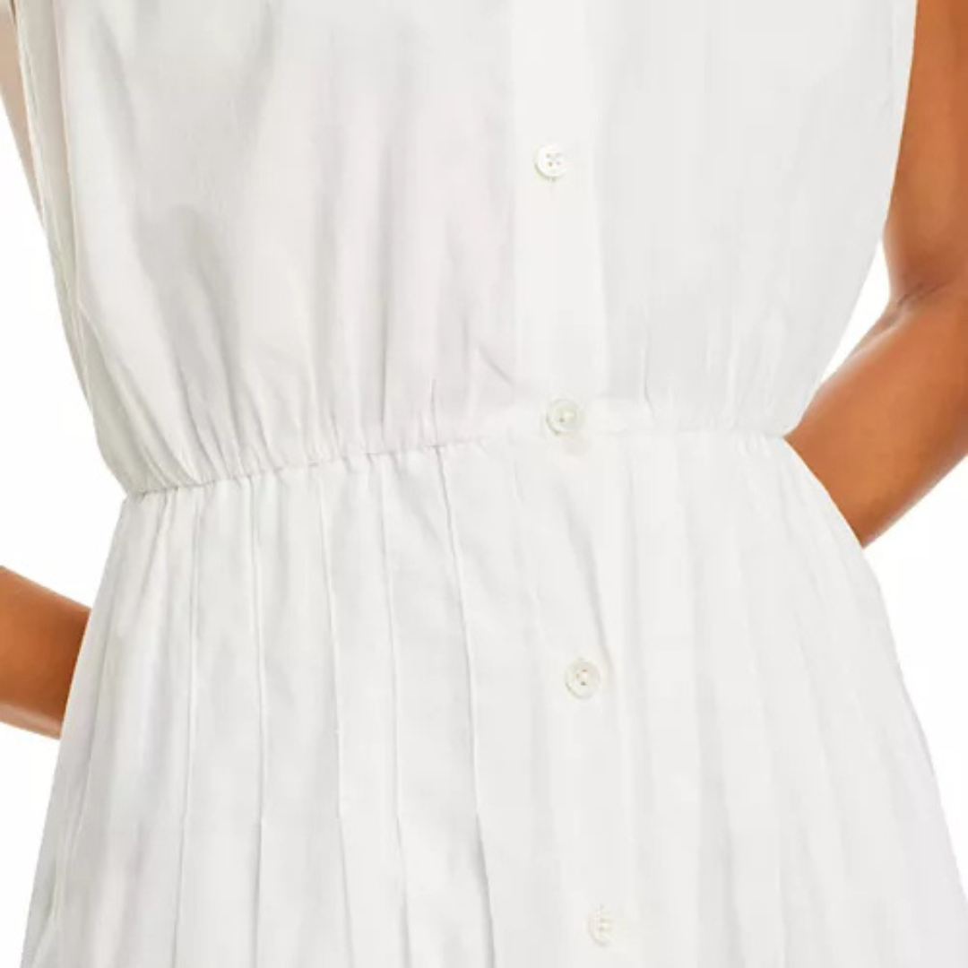 ATM Anthony Thomas Melillo Cotton Voile White Shirt Dress