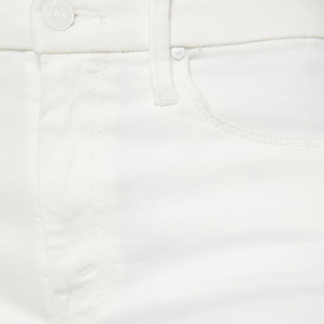 MOTHER “Fairest of Them All” Roller Frayed Hem Wide-Leg Jeans