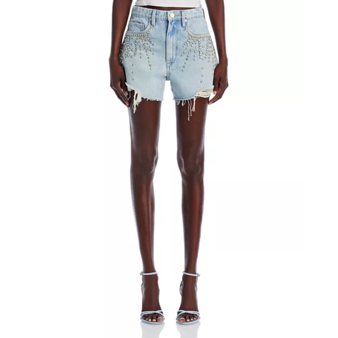 BLANKNYC Embellished Denim Shorts