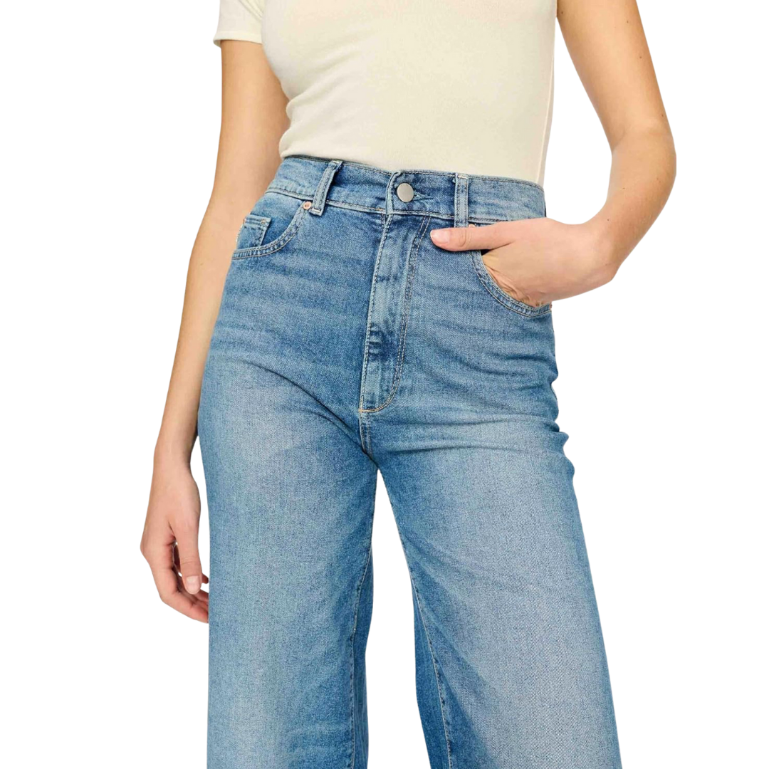 DL1961 Hepburn High-Rise Wide Leg Vintage Jeans