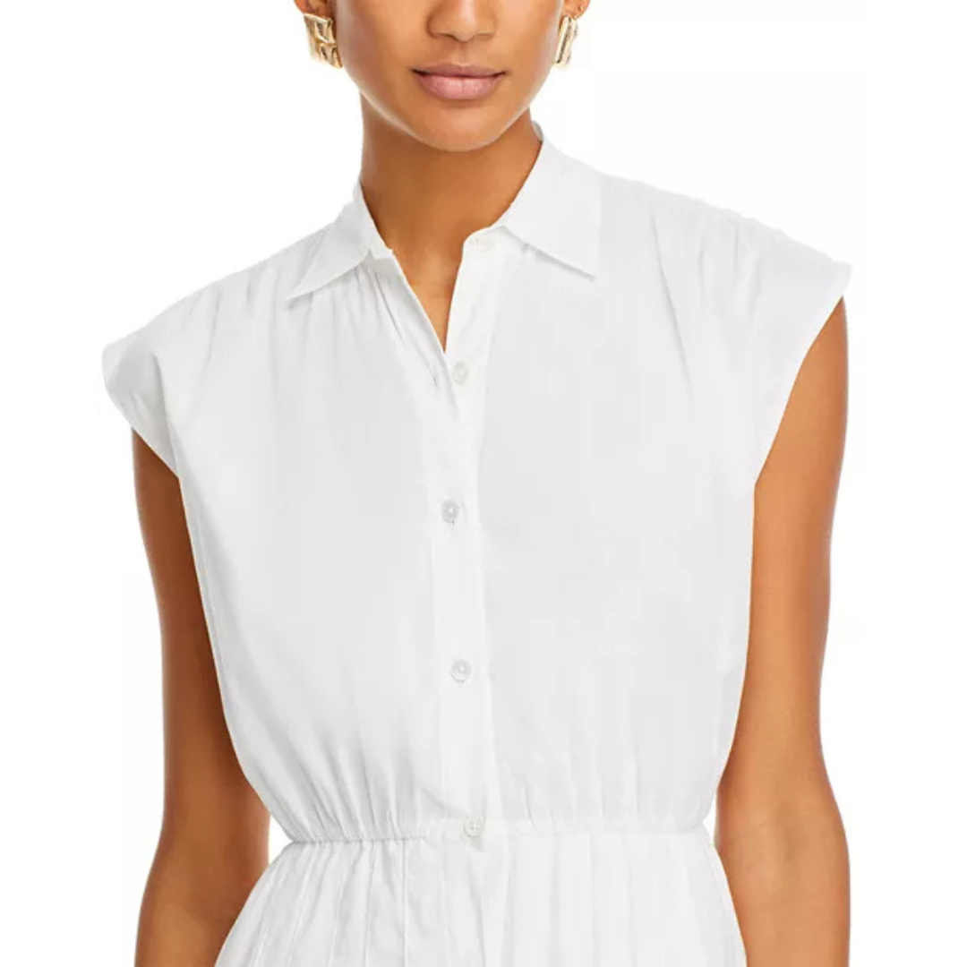 ATM Anthony Thomas Melillo Cotton Voile White Shirt Dress