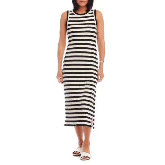 Karen Kane Striped Rib Midi Tank Dress