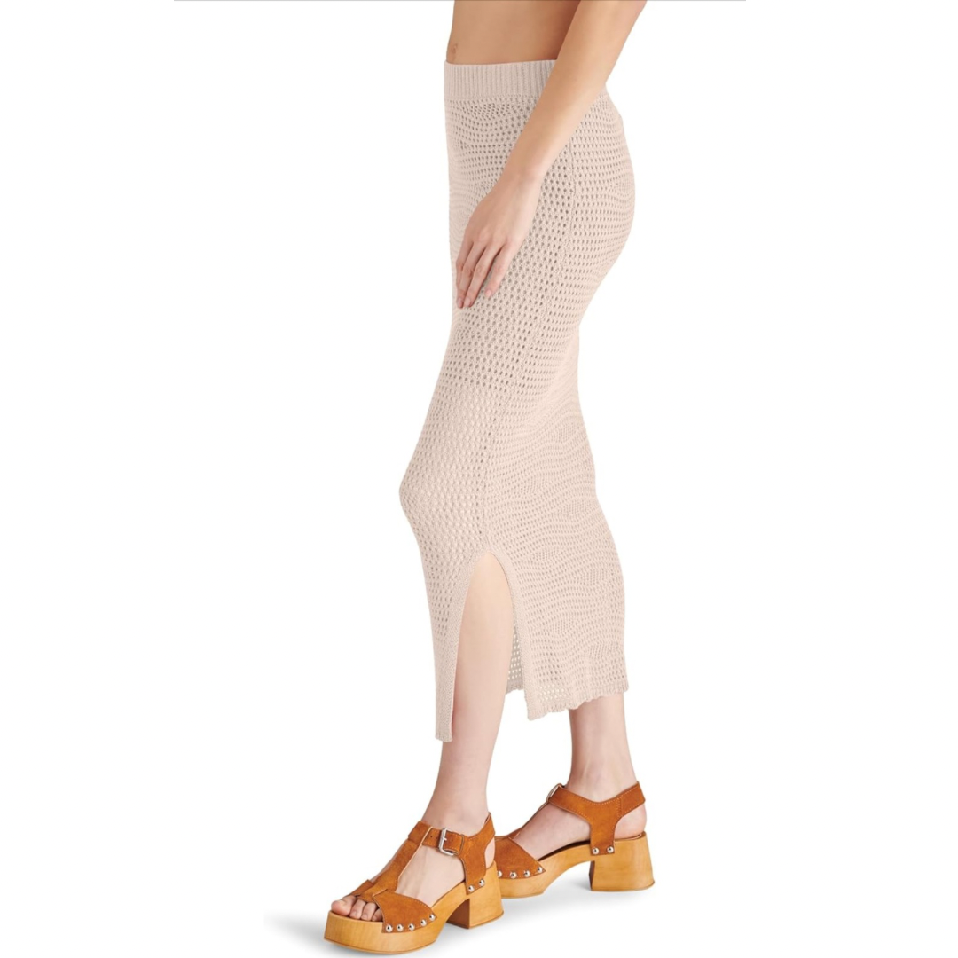 Steve Madden Liliana Crochet Knit Midi Skirt