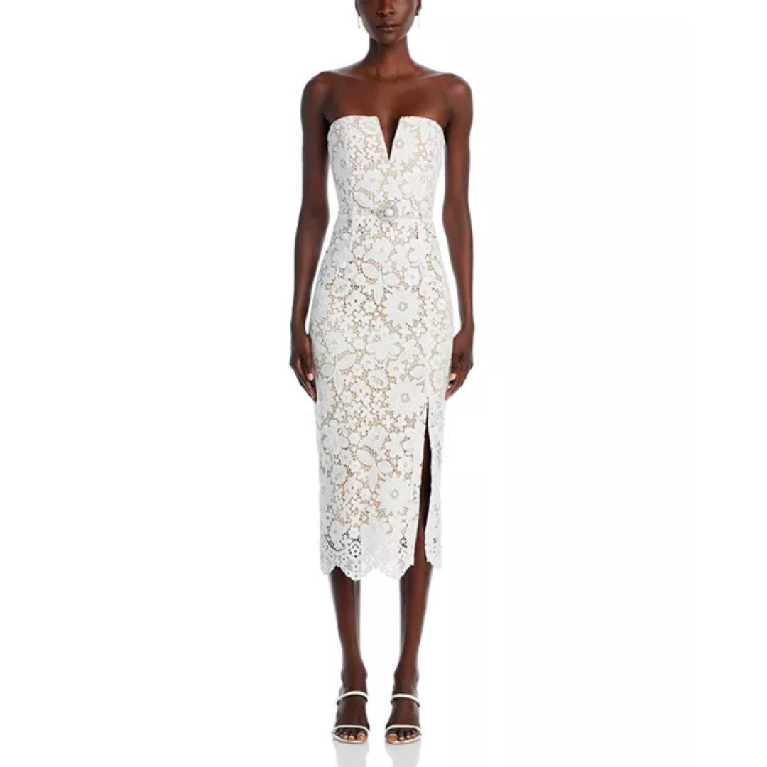 Generation Love Milette Strapless Lace Midi Dress