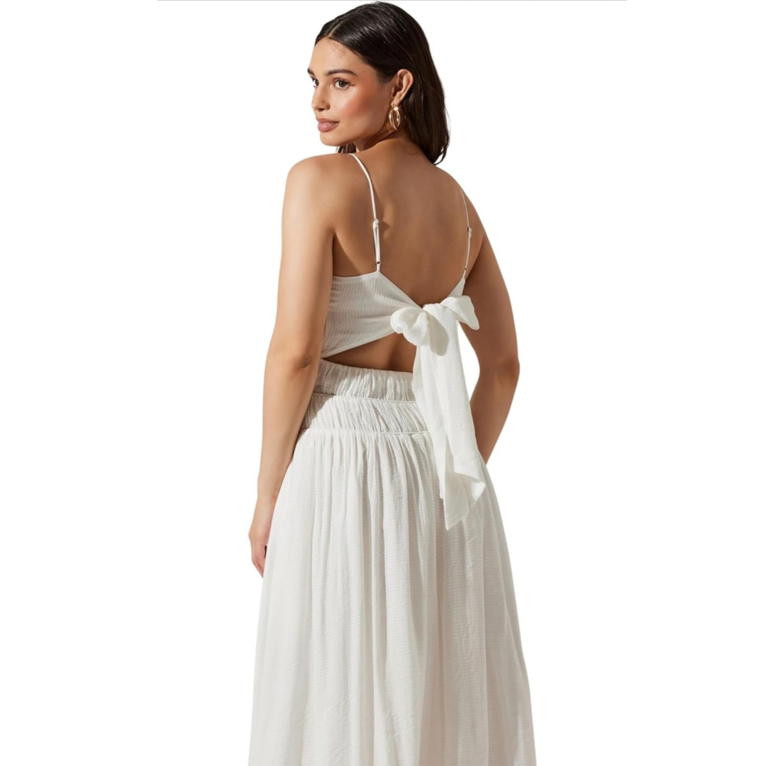 ASTR The Label Andrina Smocked Midi Dress