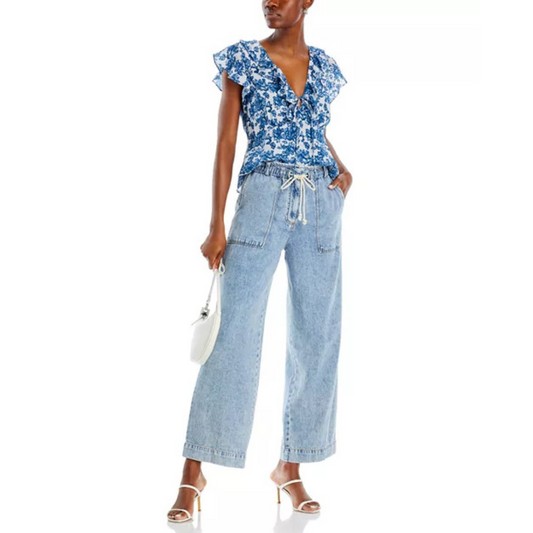 Rails Ryan Drawstring Wide Leg Jeans