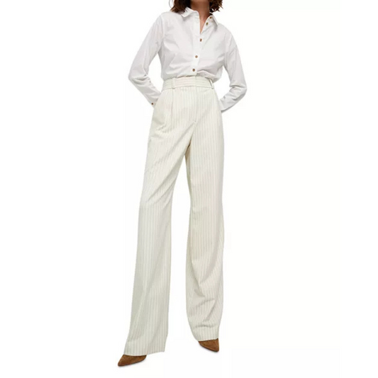 Veronica Beard Heyser Wide Leg Pleated Pants