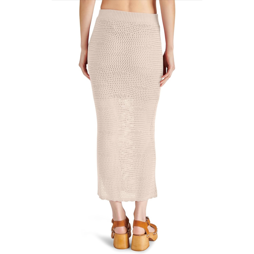 Steve Madden Liliana Crochet Knit Midi Skirt