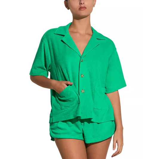 Elan Button Front Cover-Up Shirt
