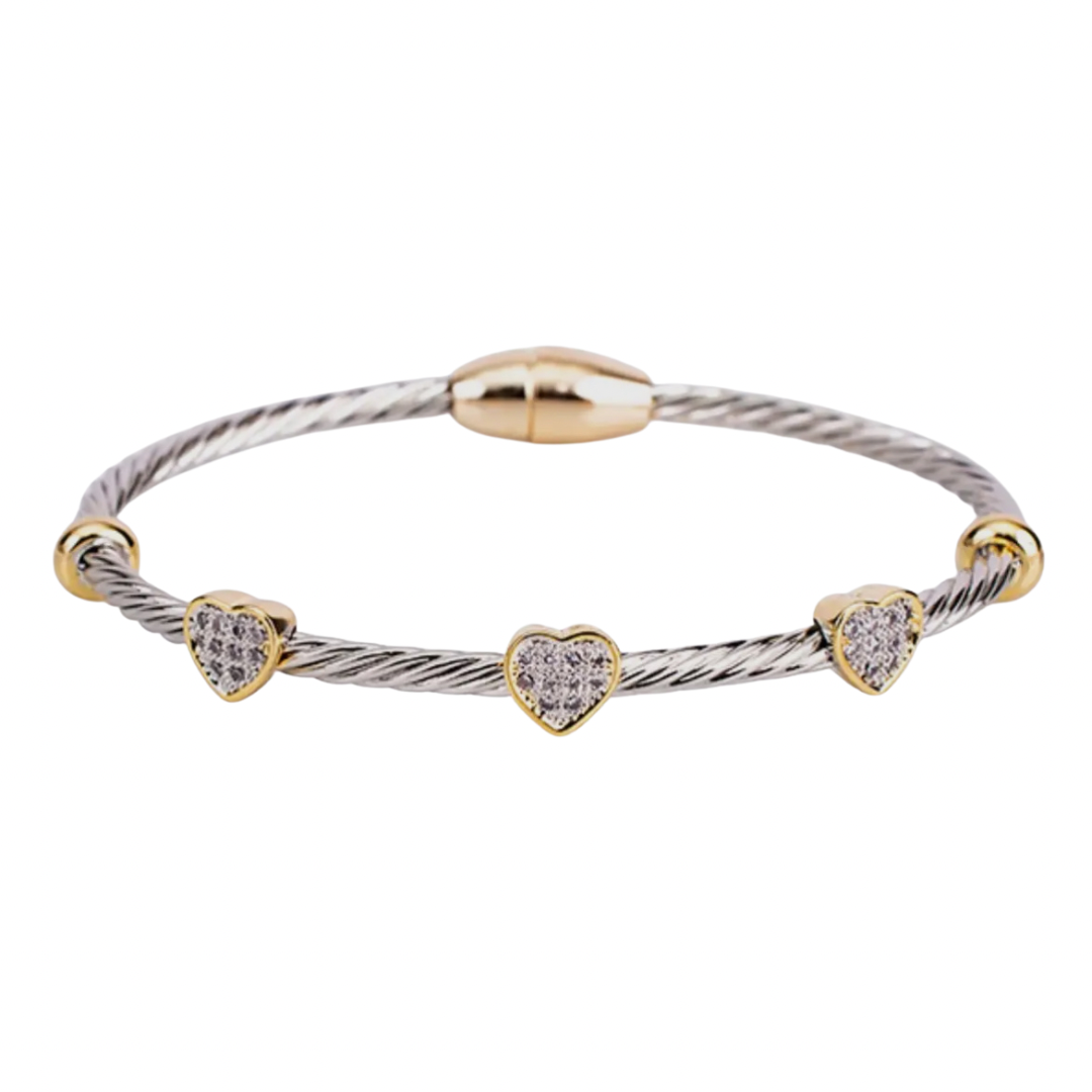 The Stack – 3-Piece Cable Bracelet Set | 14k Gold Plated & Rhodium