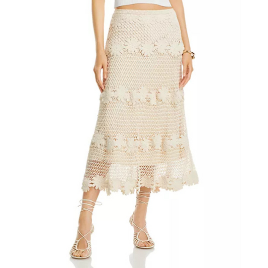Kobi Halperin Presley Crochet Midi Skirt