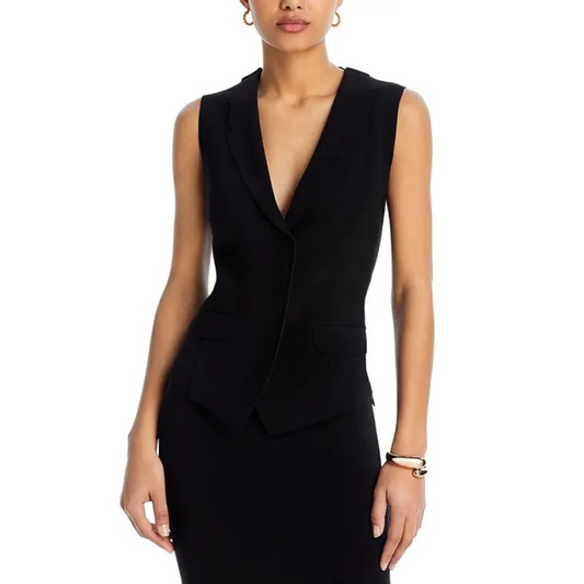 Norma Kamali Notch Lapel Vest