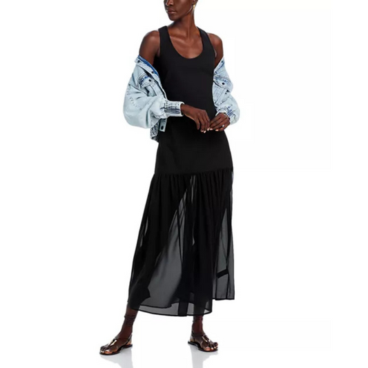 WAYF Eva Drop Waist Maxi Dress