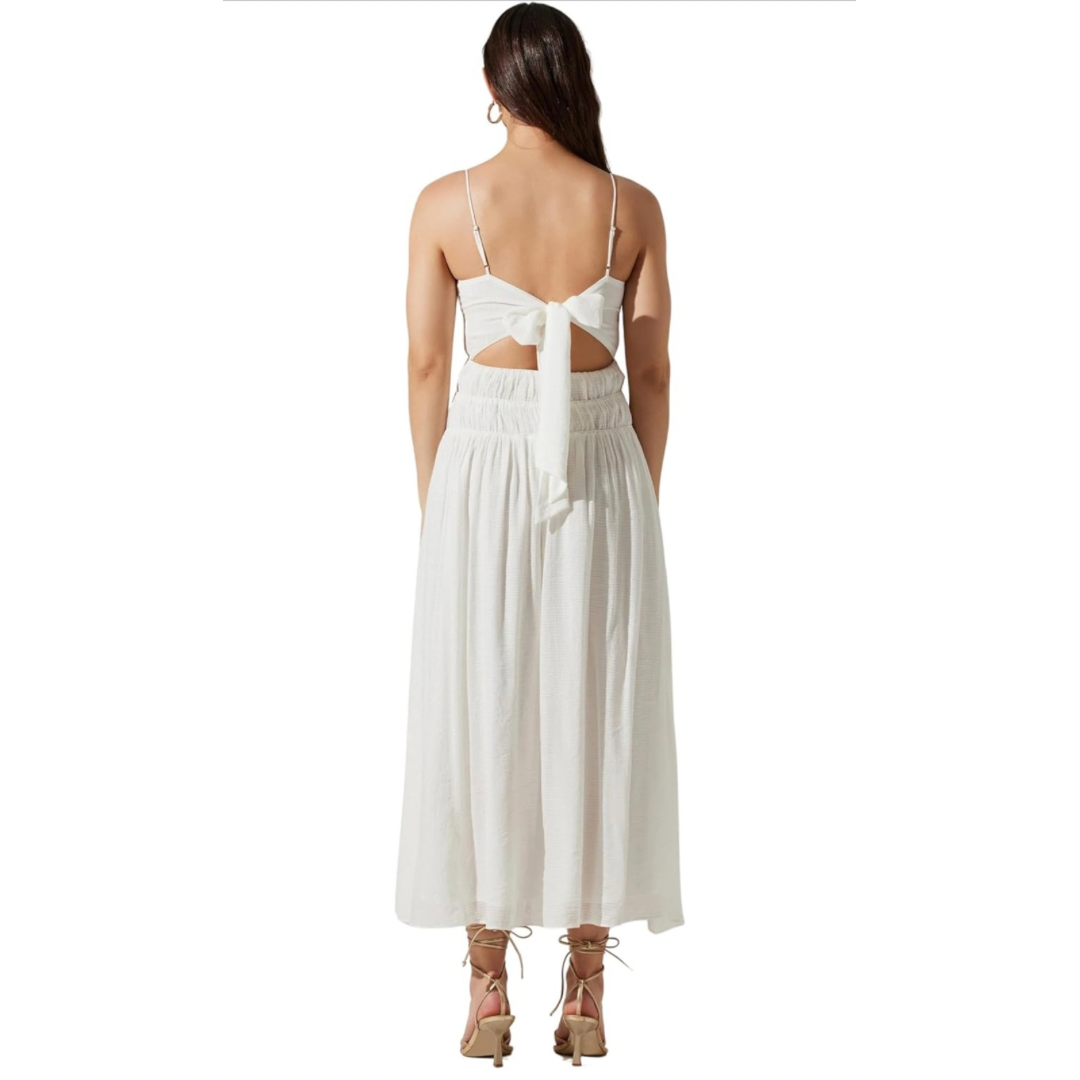 ASTR The Label Andrina Smocked Midi Dress