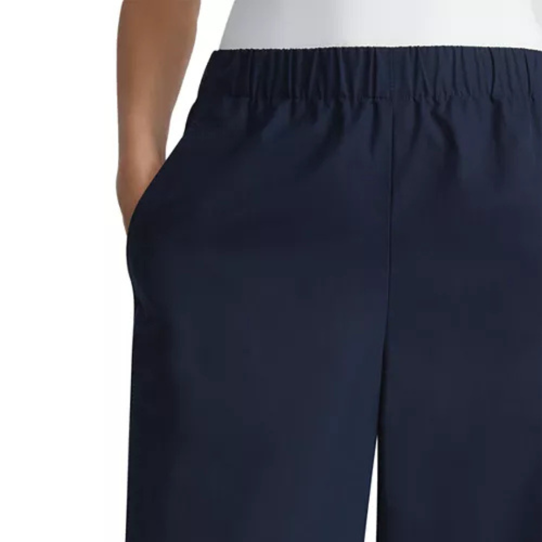 Lafayette 148 Riverside Wide-Leg Cotton Pants