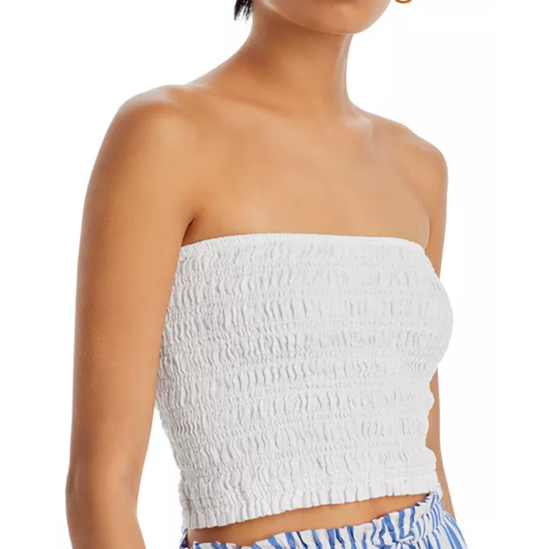 Bella Dahl Smocked Linen Tube Top