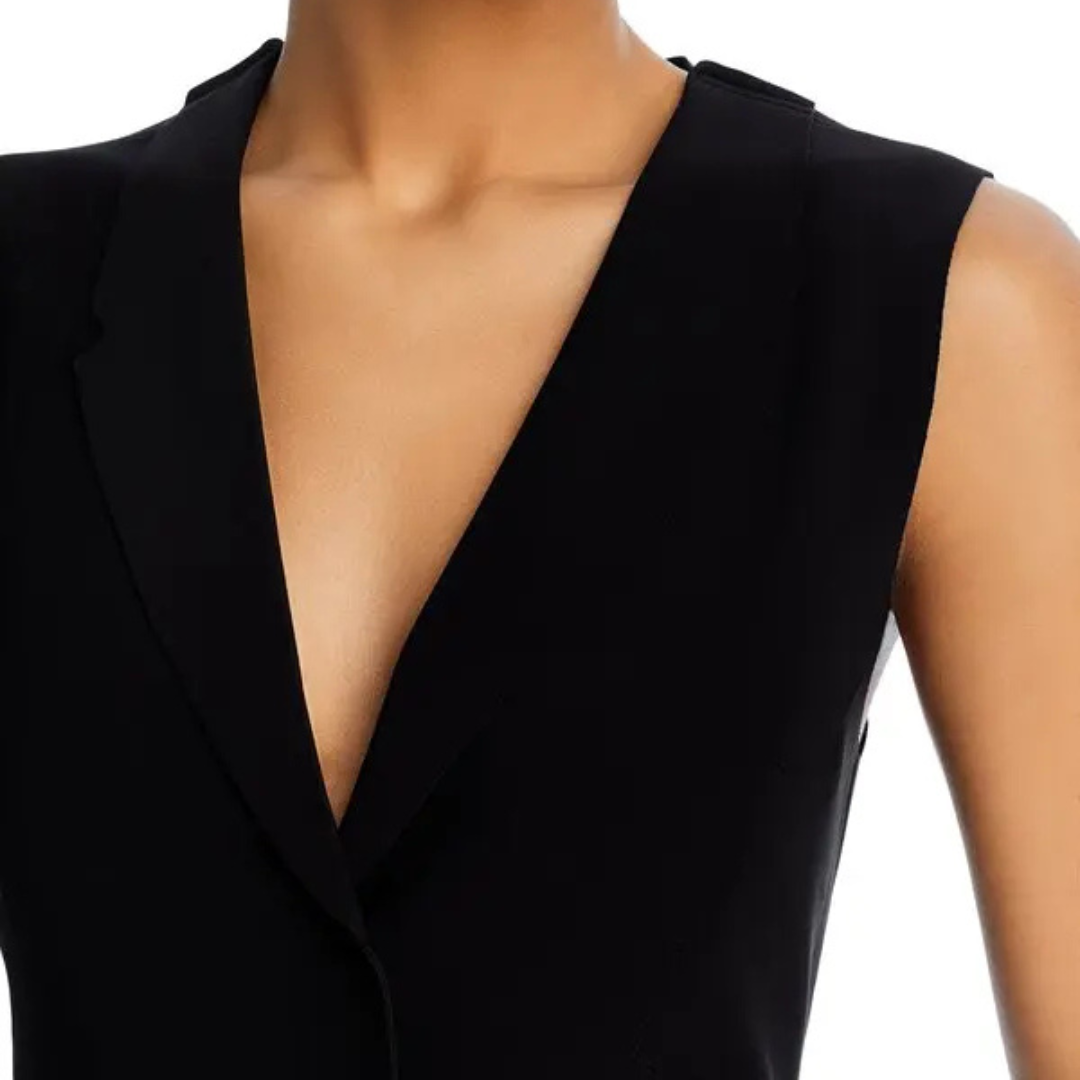 Norma Kamali Notch Lapel Vest