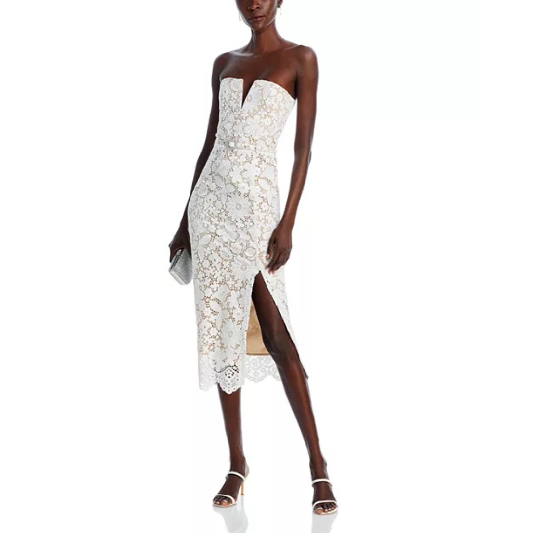 Generation Love Milette Strapless Lace Midi Dress