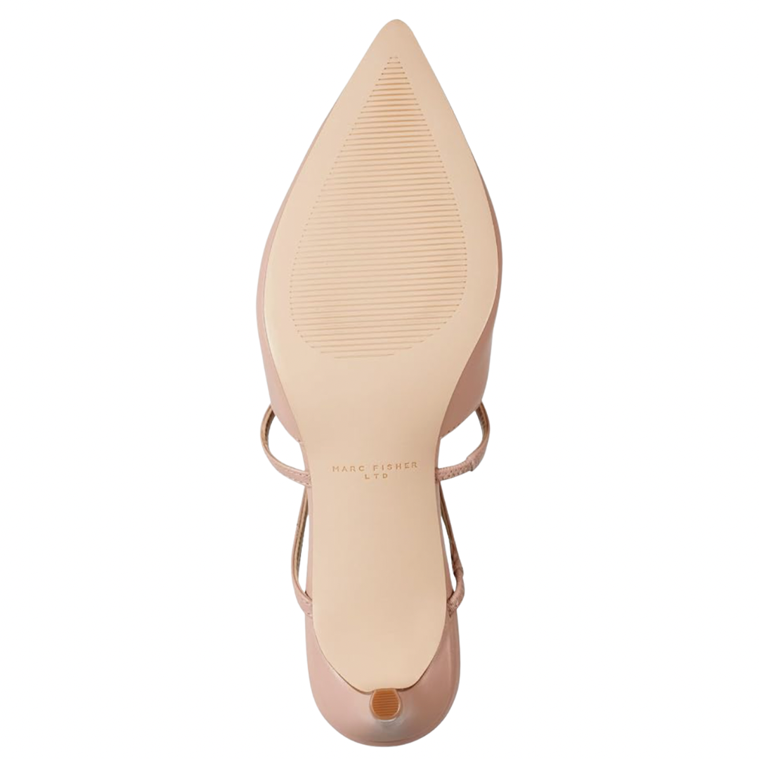 Marc Fisher Leather Kodie Pointed-Toe Kitten Heel Pumps