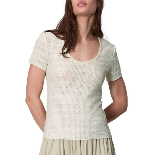 Rag & Bone Julia Pointelle Scoopneck Top